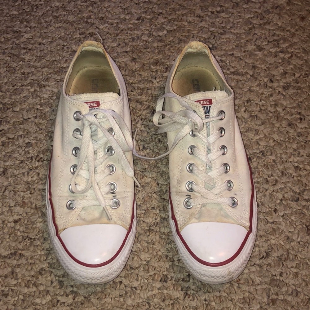 low top white all star converse